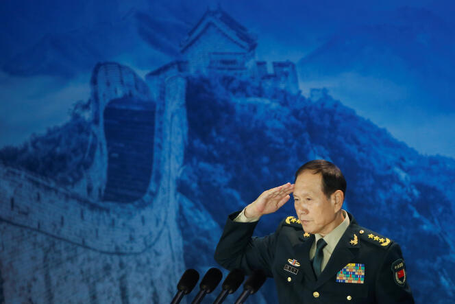 Le ministre chinois de la défense Wei Fenghe le 25 octobre à Pékin.