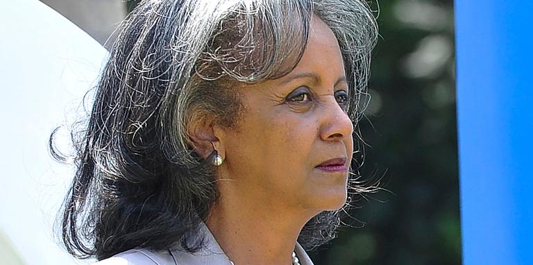 SIMON MAINA / AFP Sahle-Work Zewde à Nairobi, au Kenya, en septembre 2015.