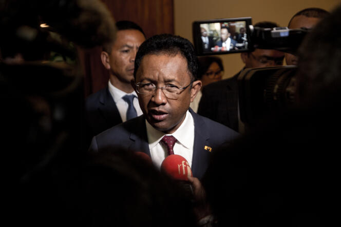 Le président malgache, Hery Rajaonarimampianina, à Antananarivo, le 7 septembre 2018.
