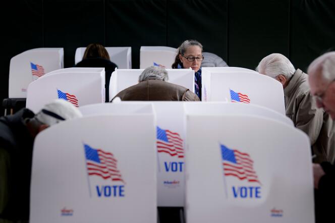 Bureau de vote à Potomac (Maryland), le 25 octobre (vote anticipé).