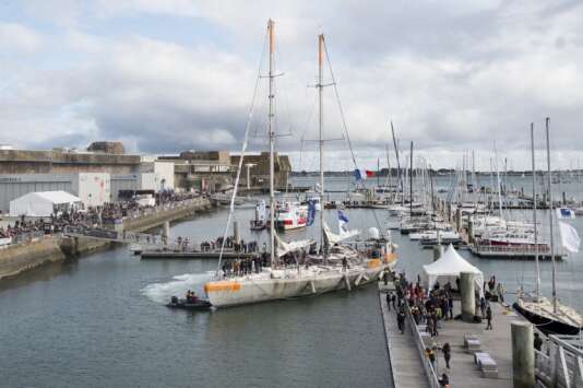 L’expédition scientifique est arrivée dans le port de Lorient, en Bretagne, après deux ans et demi d’étude des coraux dans l’océan pacifique.