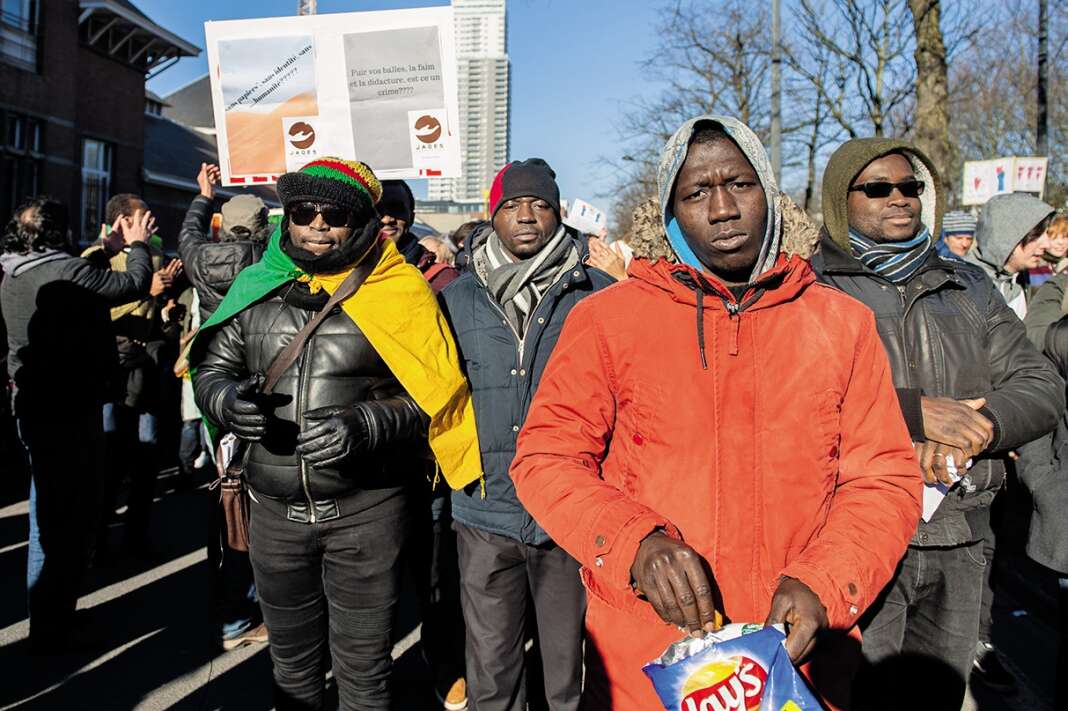 Une manifestation à Bruxelles en soutien aux réfugiés en février 2018.