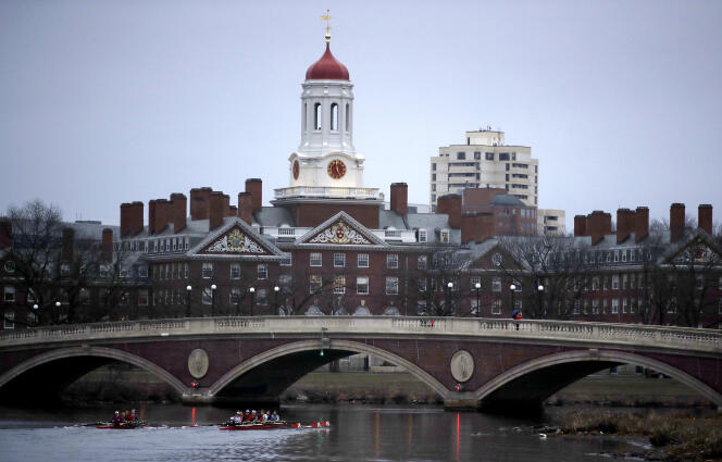 Vue du campus de l’université Harvard, à Cambridge, dans le Massachusetts en mars 2017.