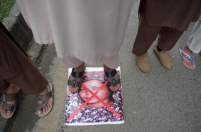 Manifestation contre l’acquittement d’Asia Bibi, à Islamabad, le 2 novembre.