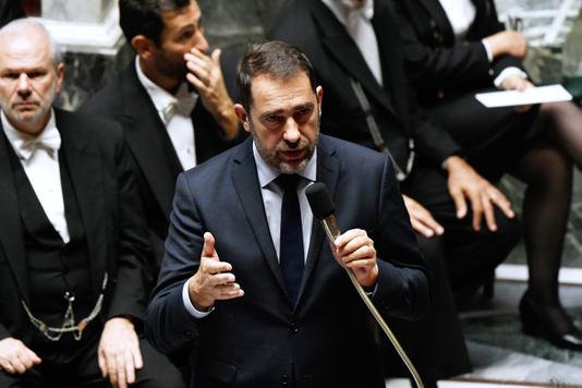 LIONEL BONAVENTURE / AFP Minister of Internal Christophe Castaner in the National Assembly, November 6.
