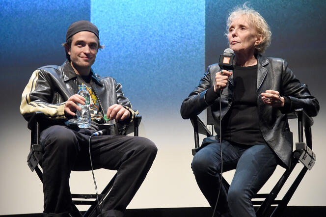 L’acteur Robert Pattinson et la réalisatrice Claire Denis lors de la présentation de « High Life » au Festival du film de New York, le 2 octobre 2018.