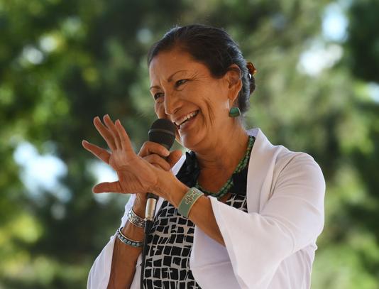 MARK RALSTON / AFP Deb Haaland.
