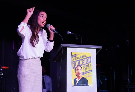 DON EMMERT / AFP Alexandria Ocasio-Cortez, le 6 novembre 2018.