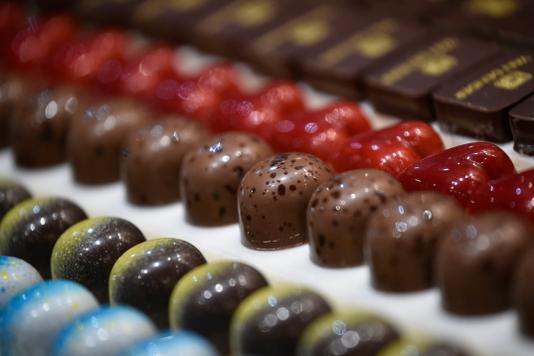 JOHN THYS / AFP At the annual chocolate fair, Brussels, 1 March.