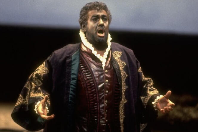 Placido Domingo interprète « Othello ».