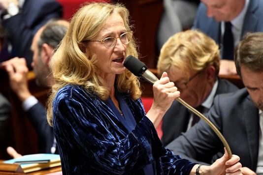 BERTRAND GUAY / AFP Minister of Justice Nicole Belloubet, 24 October 2018 at the National Assembly.