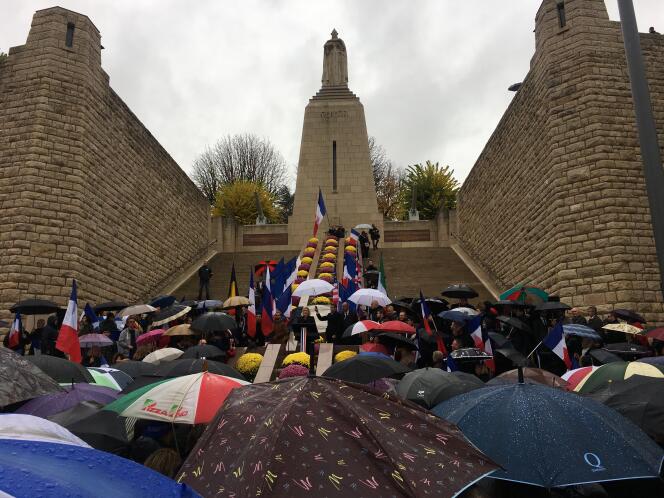 Des membres du Rassemblement national à Verdun, samedi 10 novembre.