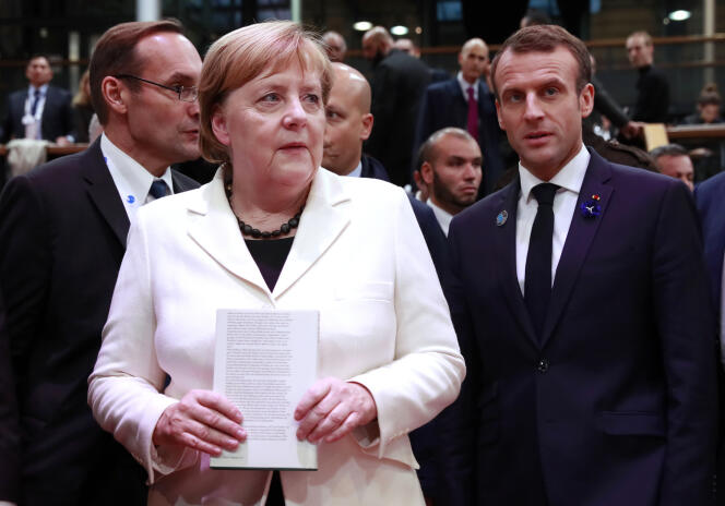 Emmanuel Macron et Angela Merkel.