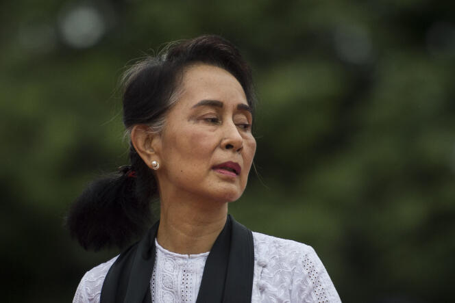 La dirigeante birmane Aung San Suu Kyi, à Rangoon, le 19 juillet.