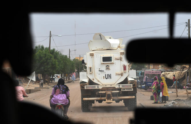 Une patrouille de la mission des Nations unies au Mali (Minusma), à Gao, dans le nord-est du pays, en août 2018.