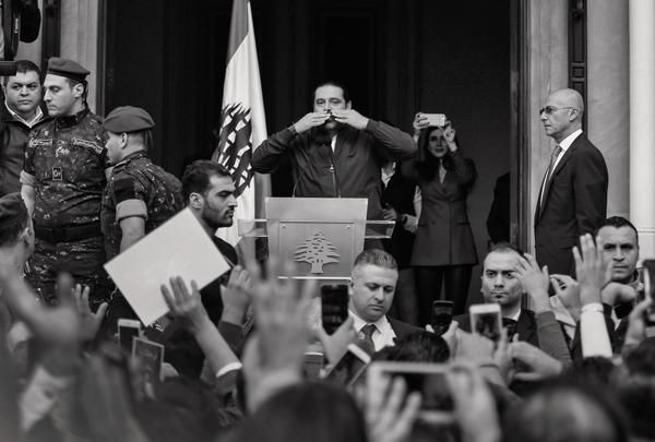 Le premier ministre libanais Saad Hariri le lendemain de son retour à Beyrouth, le 22 novembre 2017.