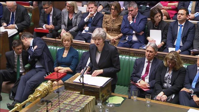Theresa May, au Parlement, à Londres, le 15 novembre.