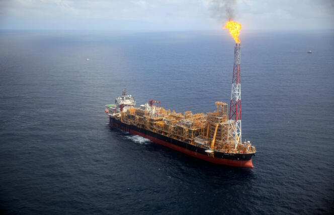 La plate-forme pétrolière Kaombo Norte, au large de l’Angola, le 8 novembre.