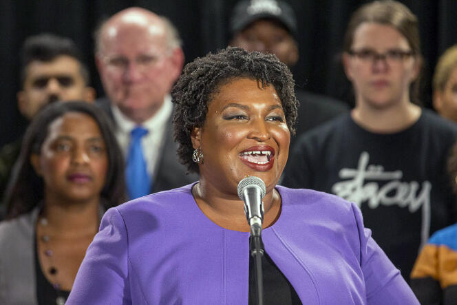 Stacey Abrams, ici à Atlanta, est entrée dans l’histoire en devenant la première Afro-Américaine à décrocher l’investiture d’un parti pour un poste de gouverneur.