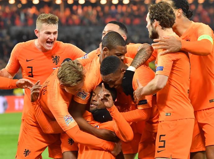 The Dutch team is excited about its victory.