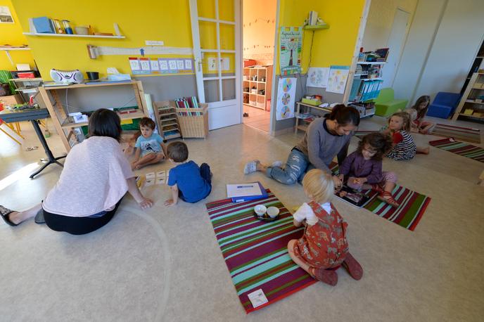 Dans une école Montessori à Saint-Pierre-de-Frugie (Dordogne), en septembre 2016.