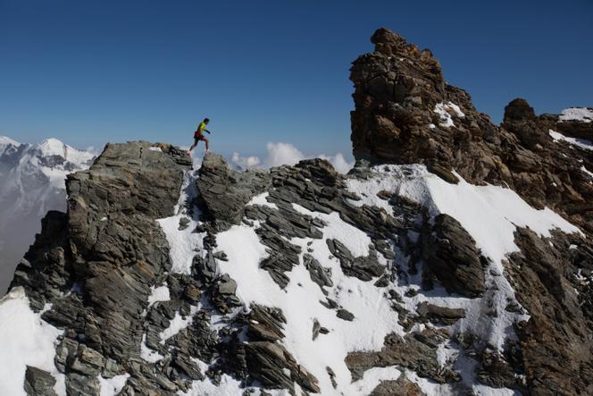 Kilian Jornet lors du projet « Summits of my Life », en 2013.