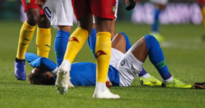 Neymar, le 20 novembre 2018 à Milton Keynes.