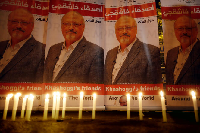 Un hommage à Jamal Khashoggi, à Istanbul, en octobre 2018.