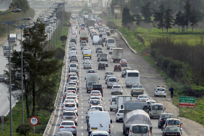 Un embouteillage à Alger, en février 2017.