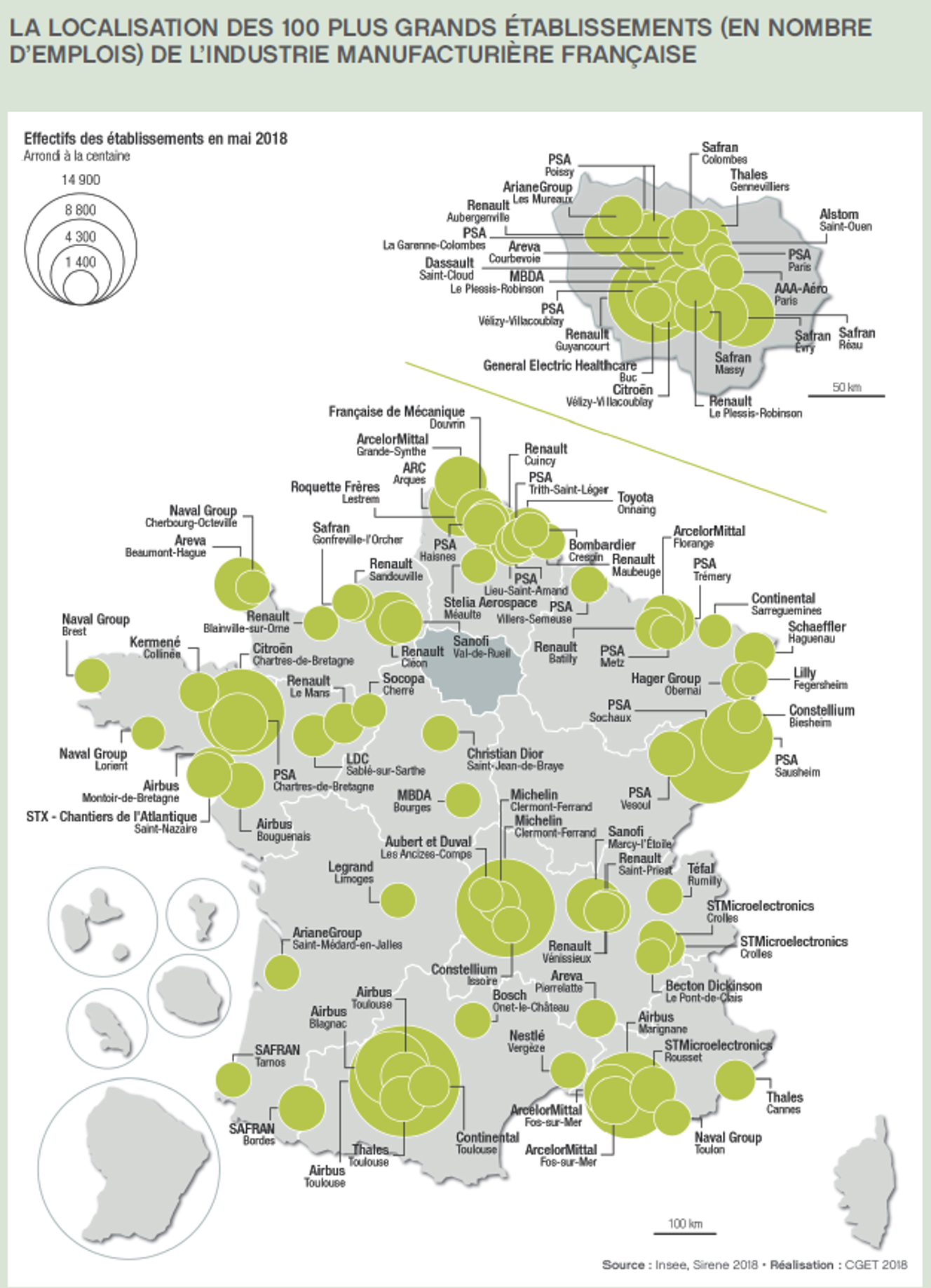 La carte des usines françaises a été profondément remaniée