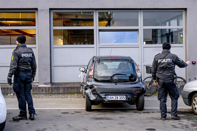 Le quartier de Hejrevej à Copenhague, peu après une fusillade, le 20 novembre 2018.