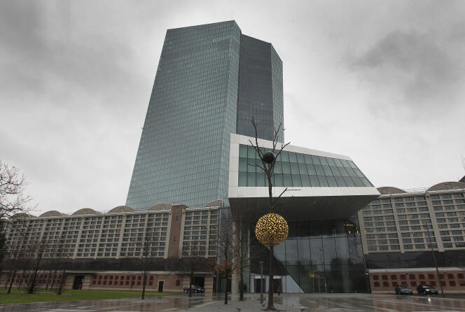 Le siège de la Banque centrale européenne (BCE), à Francfort-sur-le-Main, en janvier.