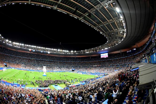 Le Stade de France, lors de la finale de l’Euro 2016 remportée par le Portugal face à la France,  à Saint-Denis (Seine-Saint-Denis), le 10 juillet 2016.