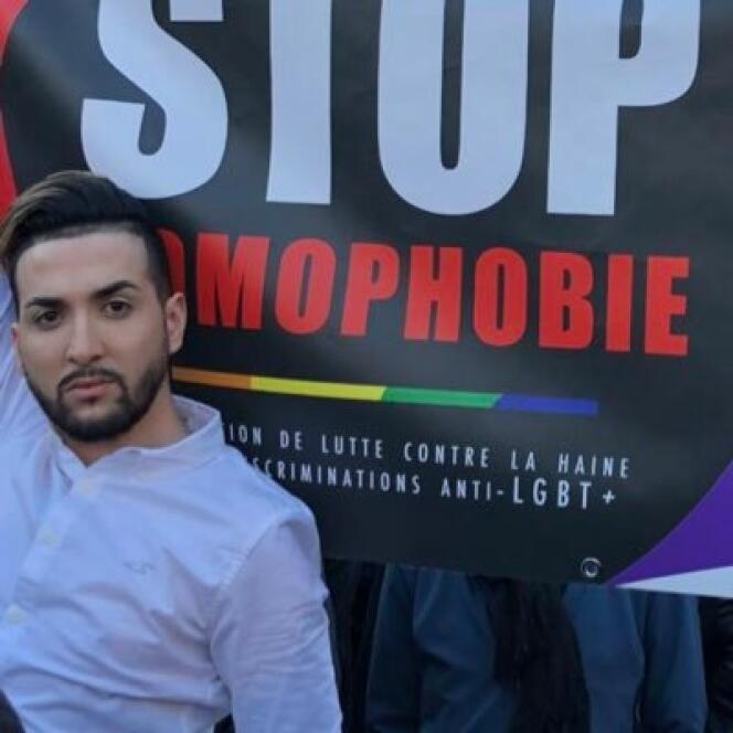 Le militant chargé de la commission dédiée aux actions en banlieues de l’association Stop Homophobie, Lyes Alouane.