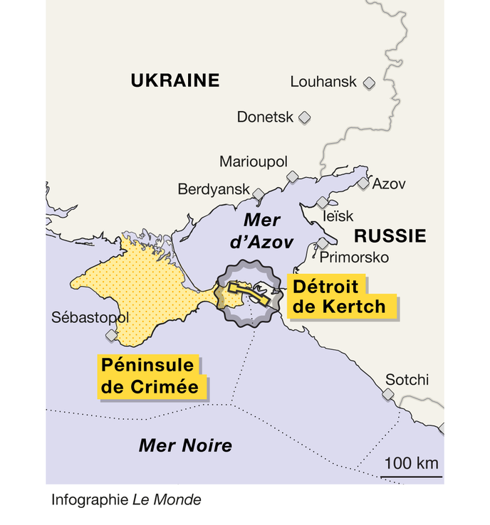 Infographie du détroit de Kertch