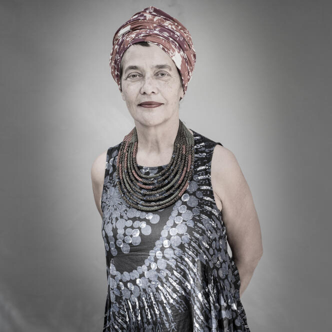 La politologue et auteure Françoise Vergès, à Dakar en 2016.