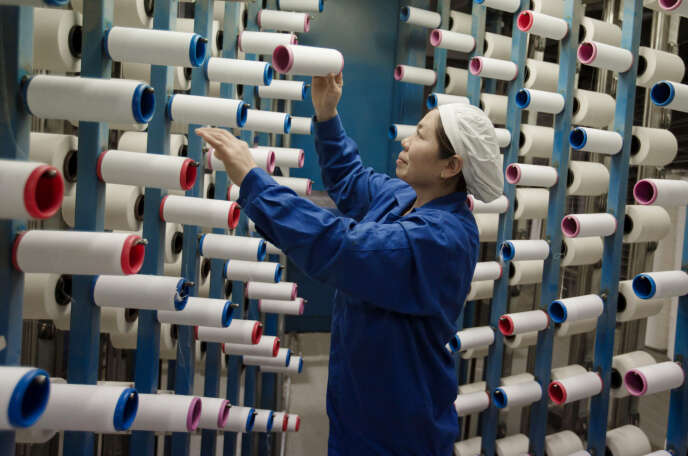 Dans une usine textile chinoise.