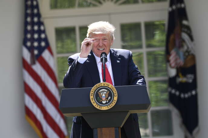 Donald Trump anuncia el retiro de los Estados Unidos del Acuerdo Climático de París, Washington, DC, 1 de junio de 2017.