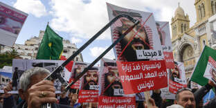 Manifestation à Tunis contre la venue du prince héritier saoudien Mohammed Ben Salman, le 27 novembre.