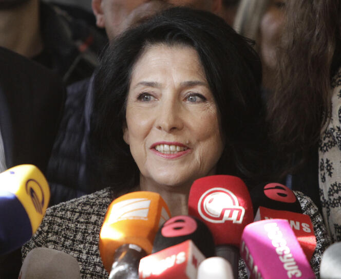 La nouvelle présidente géorgienne, Salomé Zourabichvili, le 28 novembre.