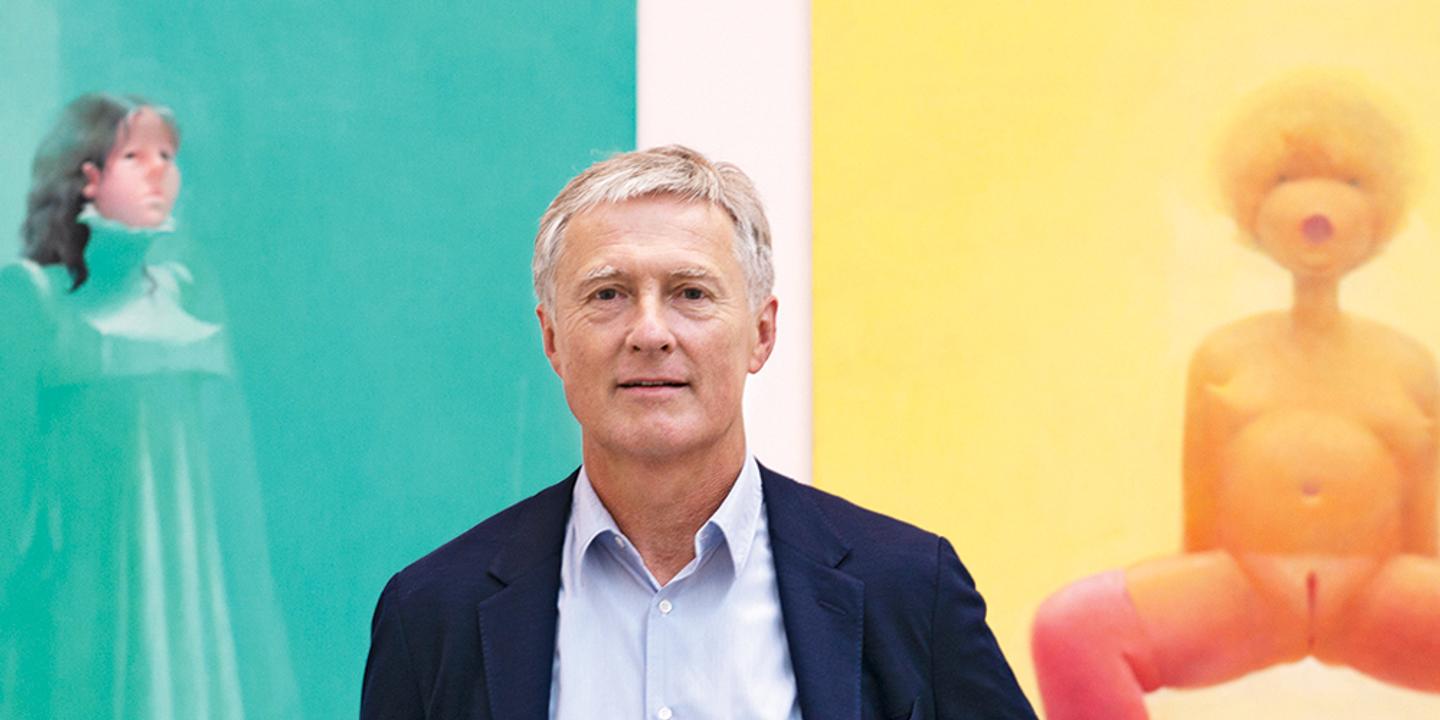 David Zwirner dans sa galerie new-yorkaise.