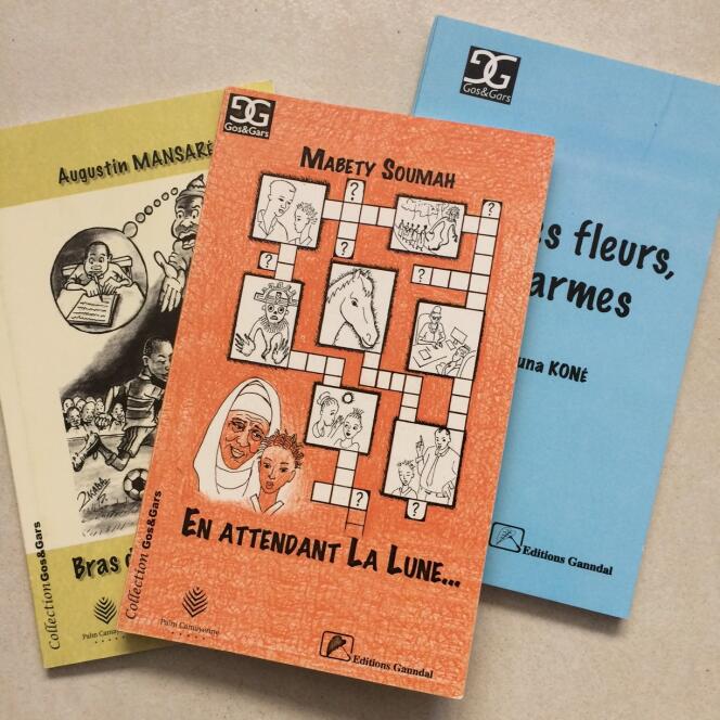 Trois des ouvrages de la collection Gos&Gars des éditions Ganndal, destinée aux adolescents.
