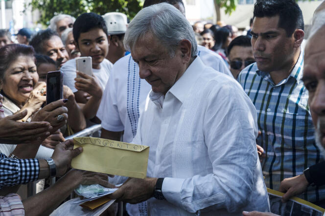 Andres Manuel Lopez Obrador, le président élu du Mexique, à Tepic, le 16 septembre.