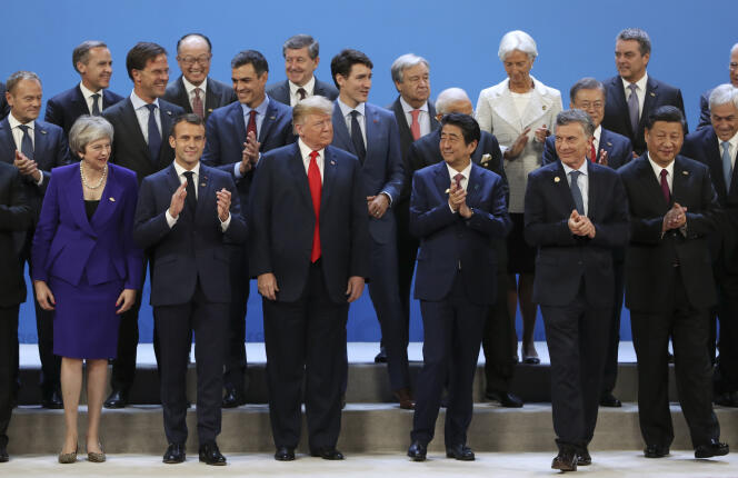 Les dirigeants des 20 premières puissances mondiales posent pour une photo de famille le 30 novembre, à Buenos Aires.