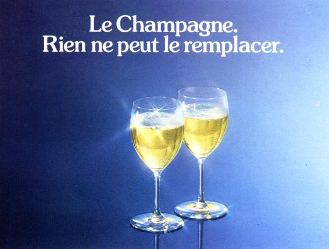 La campagne de publicité du Comité Champagne, en 1978.
