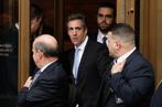 Michael Cohen, l’ex-avocat de Donald Trump, à sa sortie du tribunal fédéral de New York, le 16 avril.