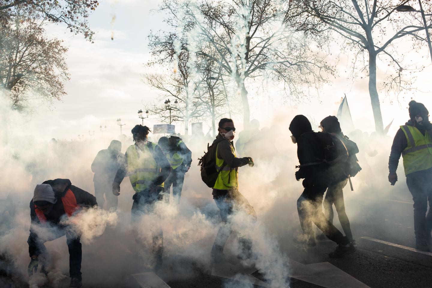 La Mobilisation Des « Gilets Jaunes » Du 8 Décembre En Photos