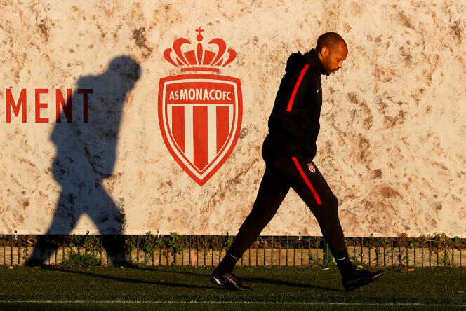 Thierry Henry à La Turbie, le centre d’entraînement de l’AS Monaco, le 10 décembre 2018.