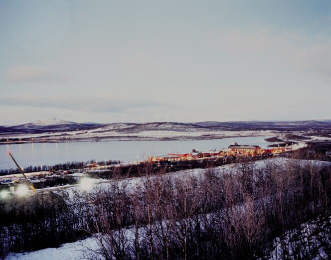 Kiruna vue de la colline Luossa, où une partie de la nouvelle ville sera bâtie.