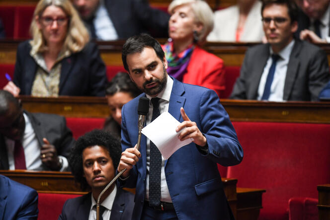 Laurent Saint-Martin lors d’une session de questions au gouvernement à l’Assemblée nationale, le 19 juin 2018 à Paris.